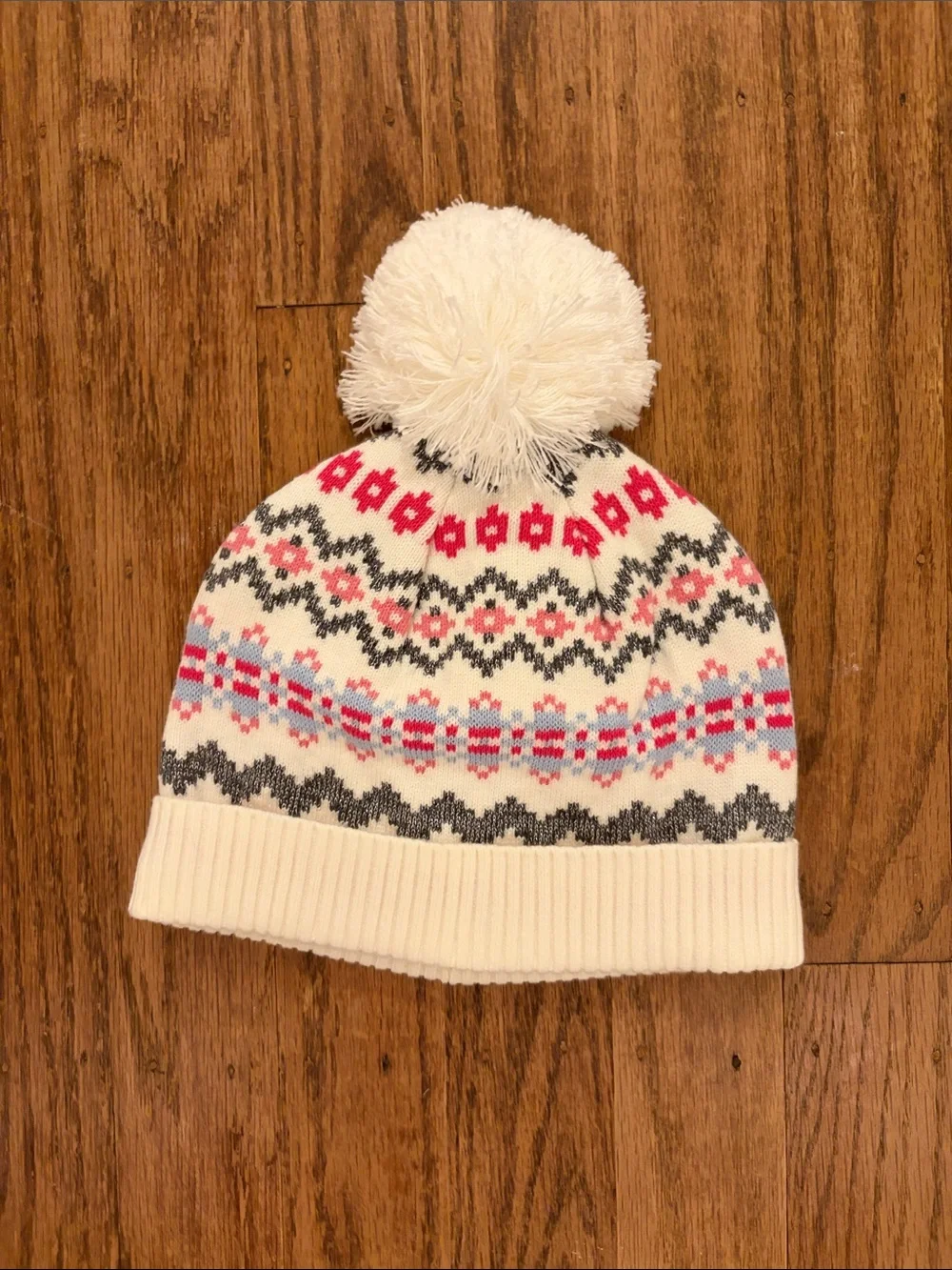 NWOT Janie and Jack girls winter cotton blend hat, 6-12M